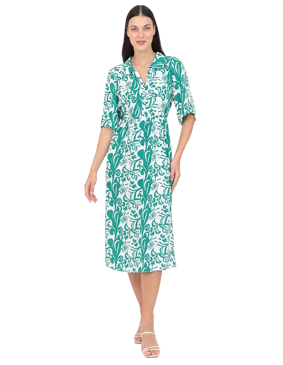 Vestido midi casual para mujer