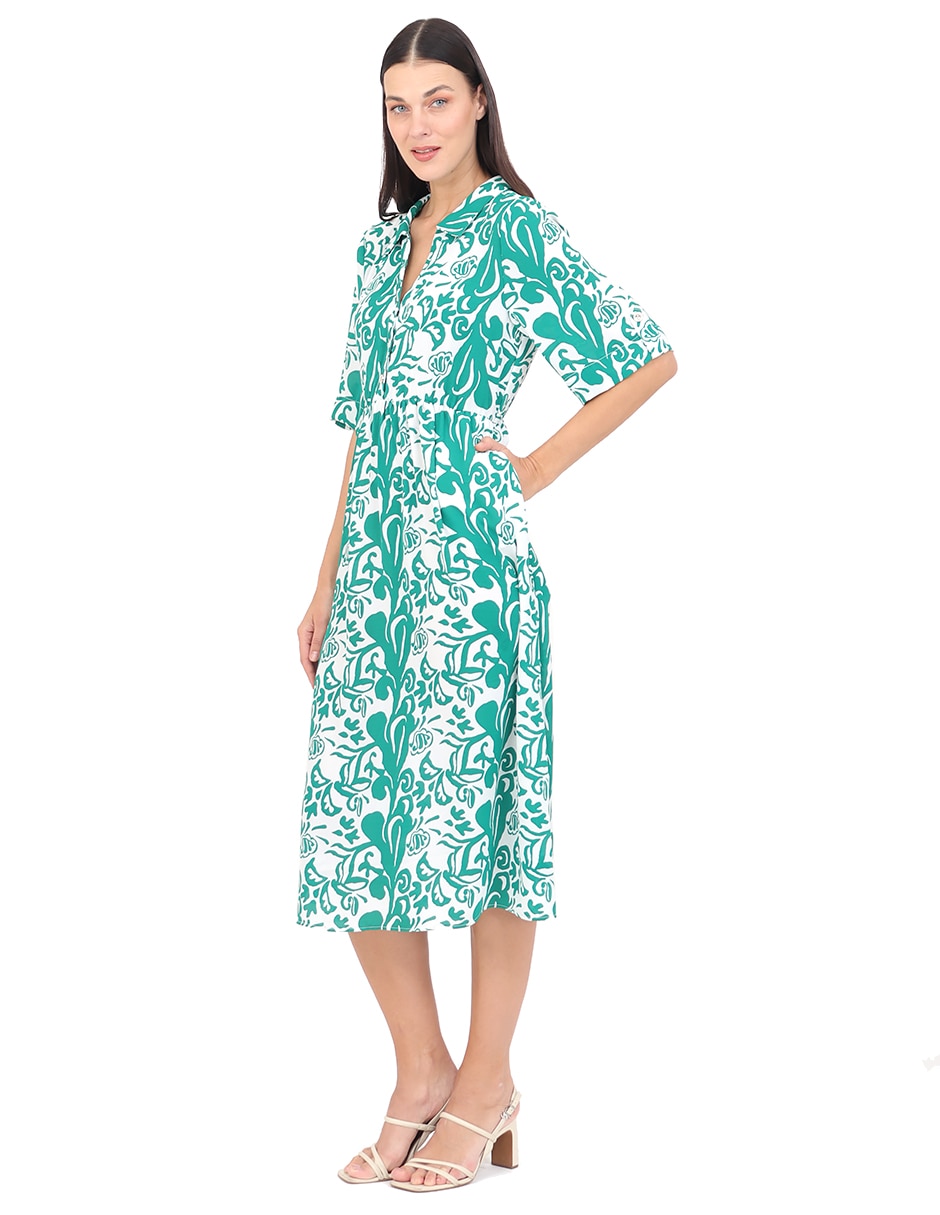 Vestido midi casual para mujer
