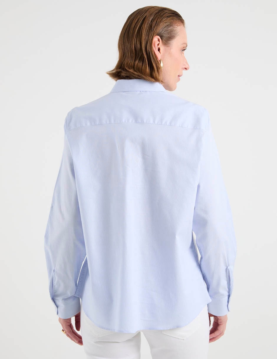 Blusa camisera manga larga para mujer 12