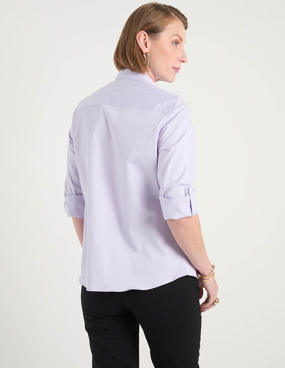 Blusa camisera manga larga para mujer 12