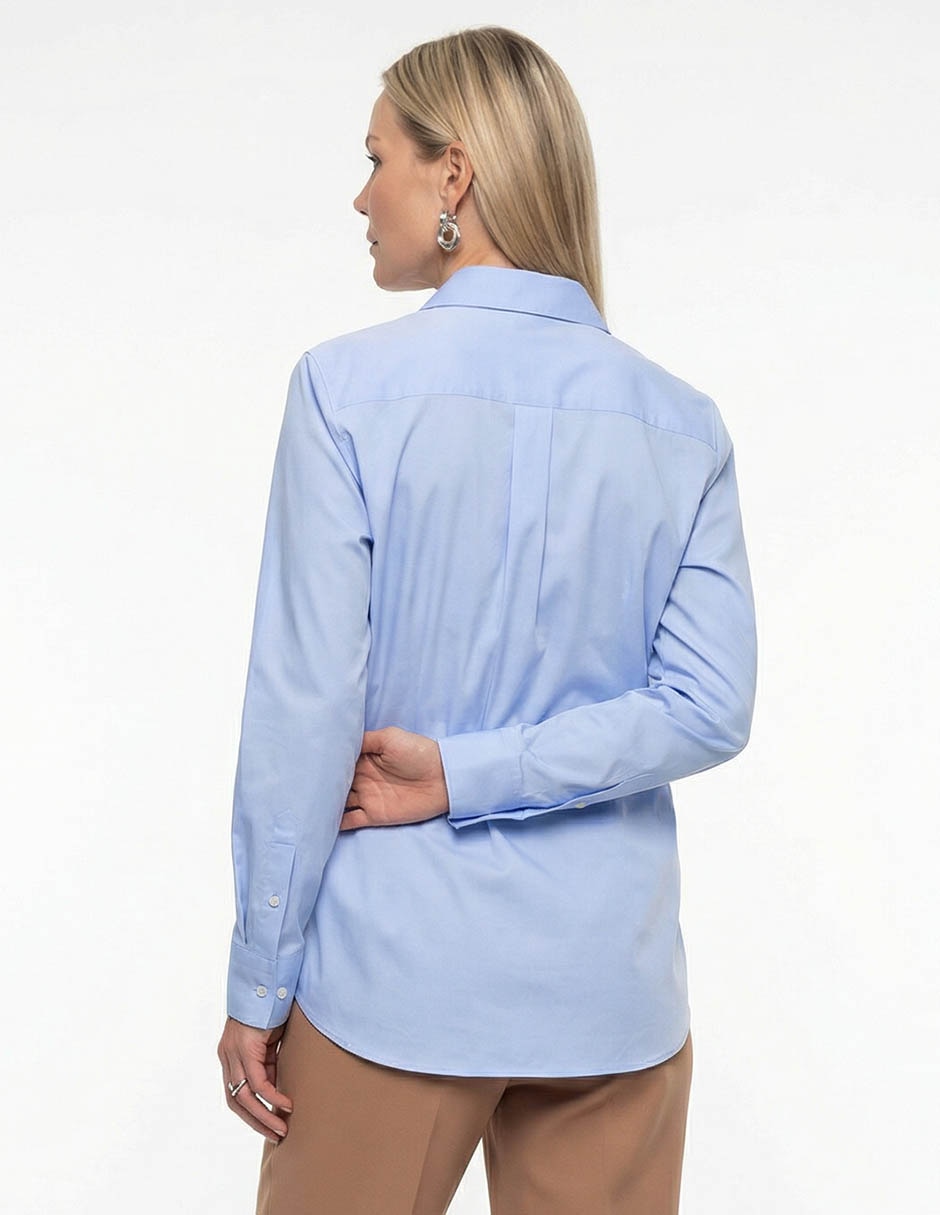 Blusa camisera manga larga para mujer 6