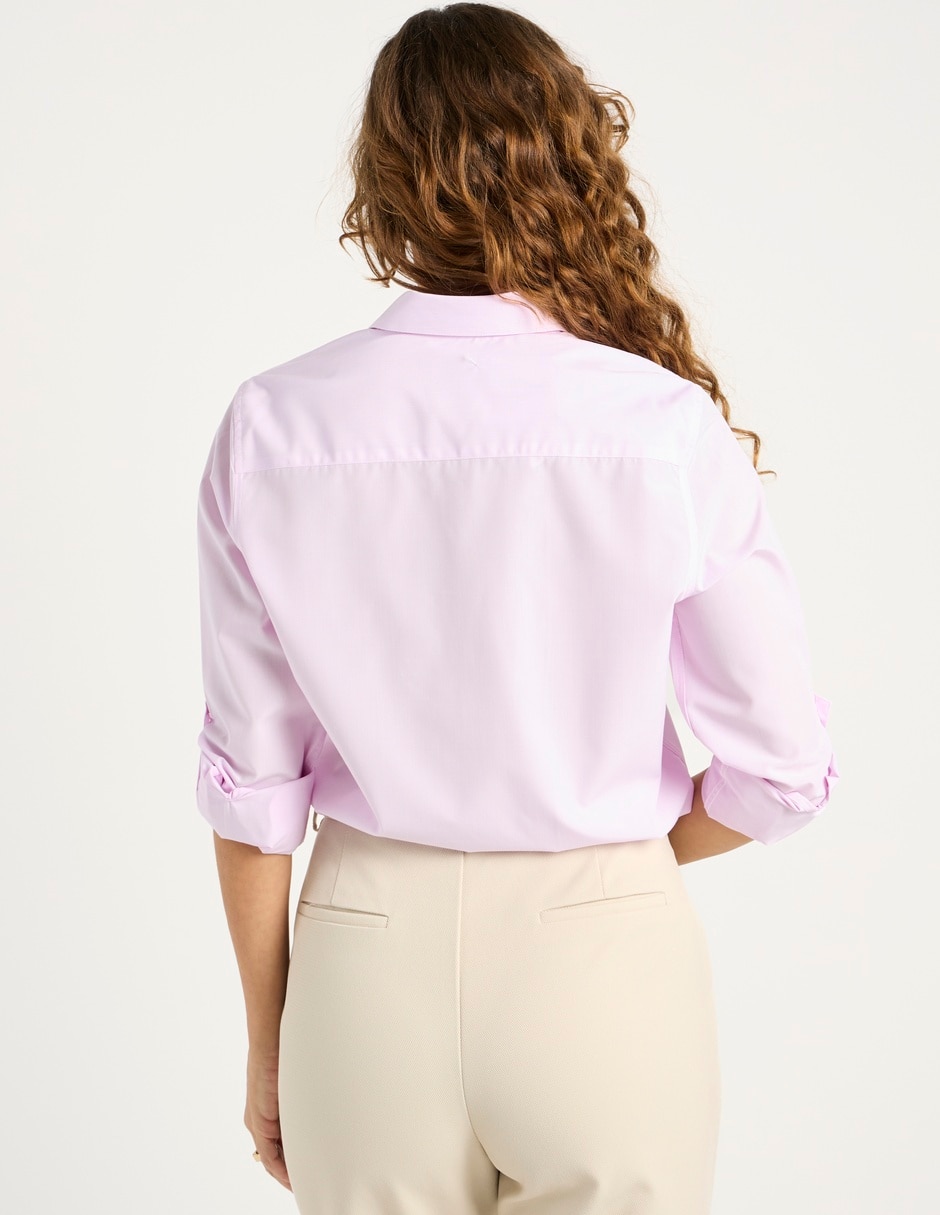 Blusa camisera manga larga para mujer 12