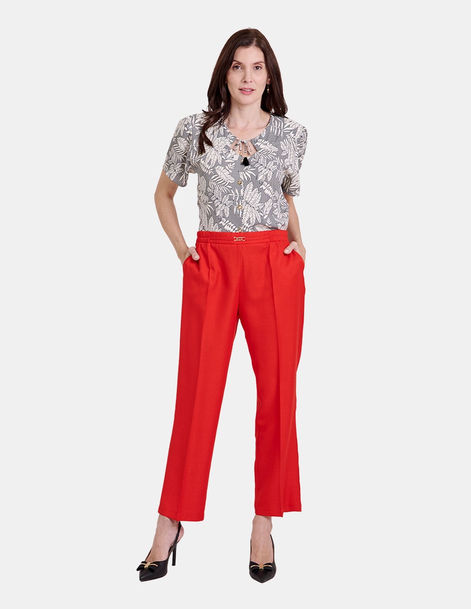 Pantalón de vestir regular para mujer 4