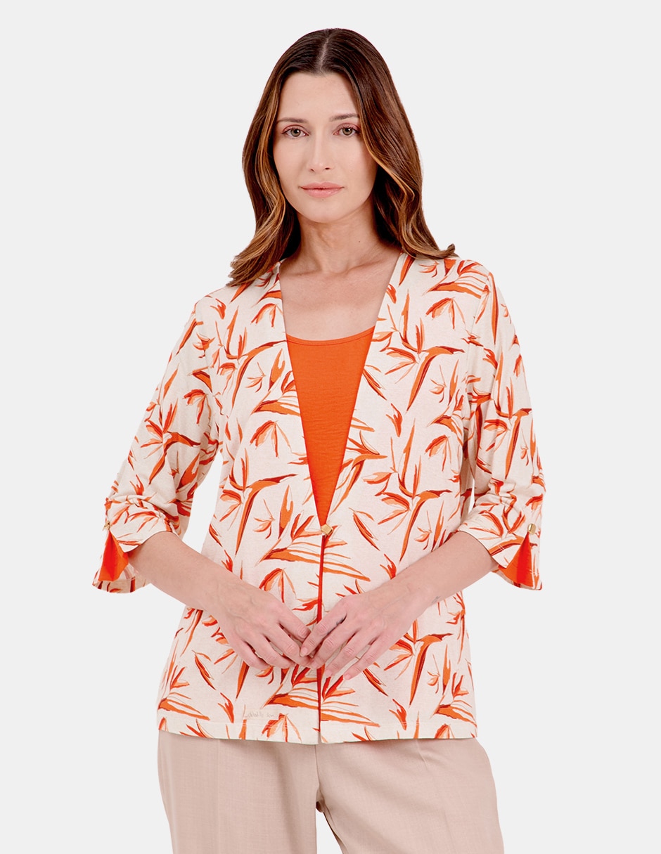 Blusa manga 3/4 para mujer Blusa manga 3/4 para mujer