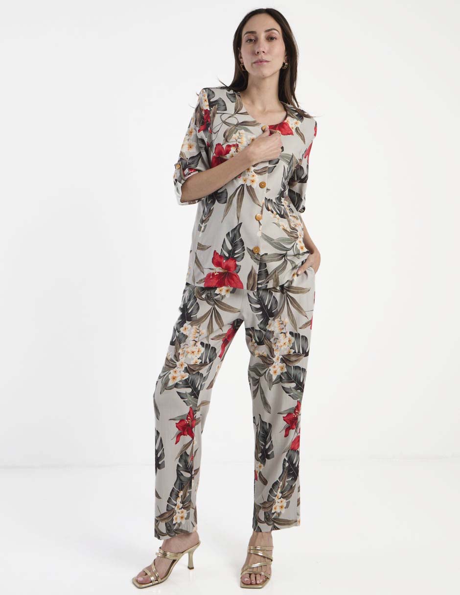 Pantalón relaxed straight para mujer 7