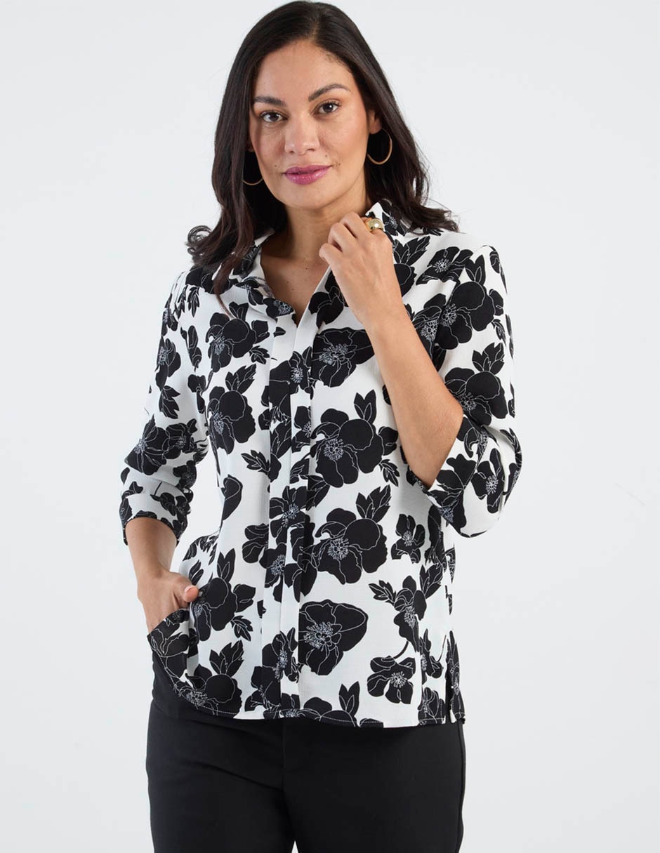 Blusa manga 3/4 para mujer