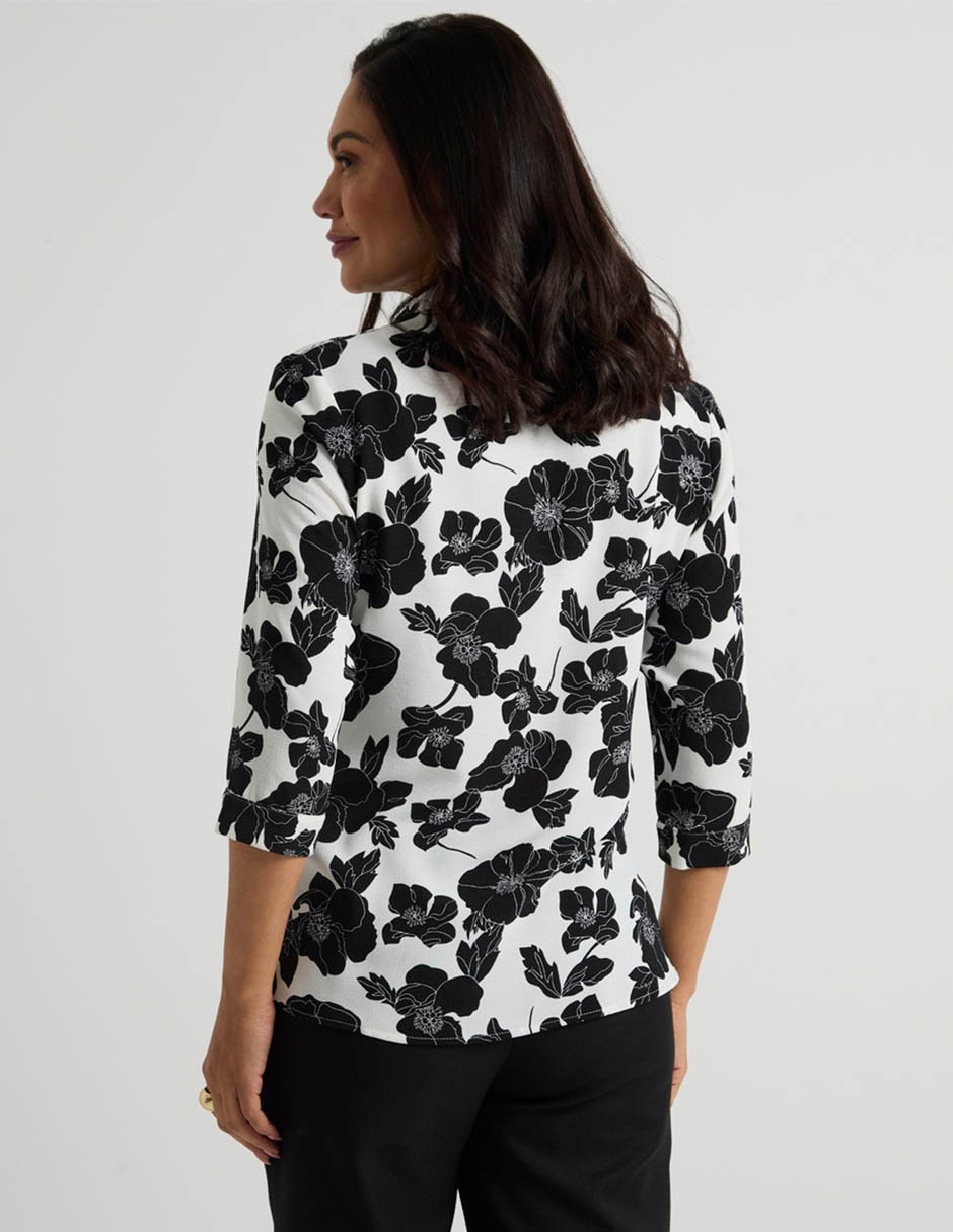Blusa manga 3/4 para mujer 2