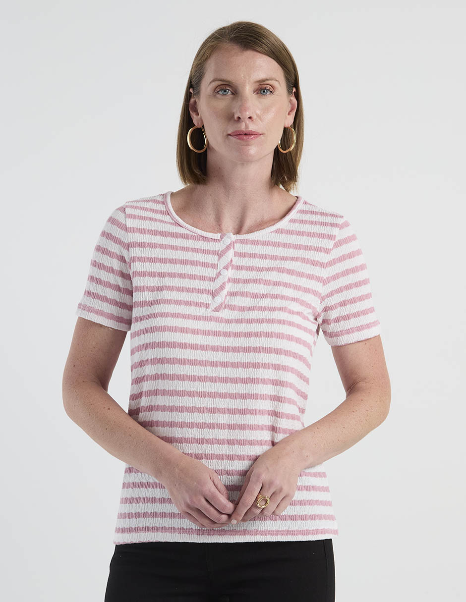Playera manga corta cuello redondo mujer Playera manga corta cuello redondo mujer