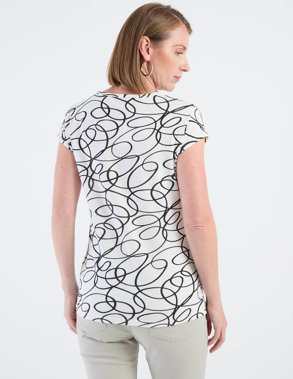 Playera manga corta Morango cuello redondo para mujer