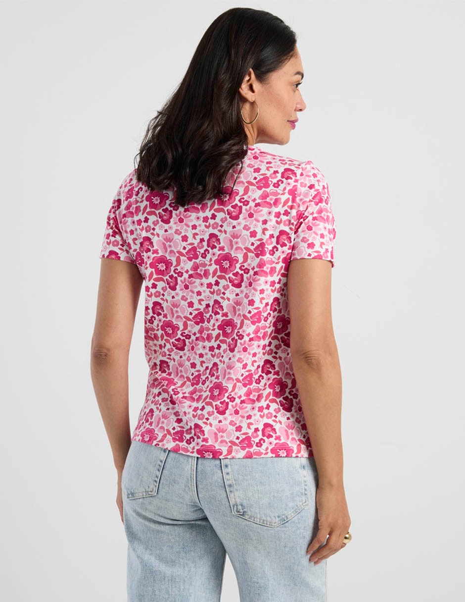 Playera manga corta cuello redondo para mujer 2