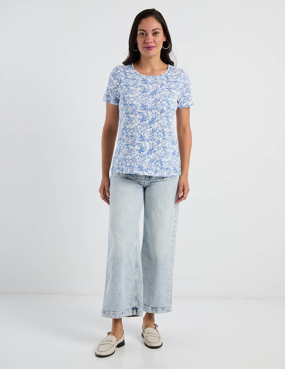 Playera manga corta cuello redondo para mujer 3