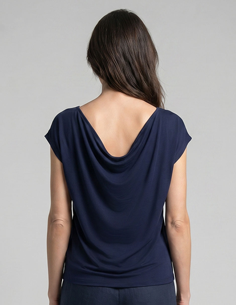 Playera manga corta Morango cuello ojal para mujer