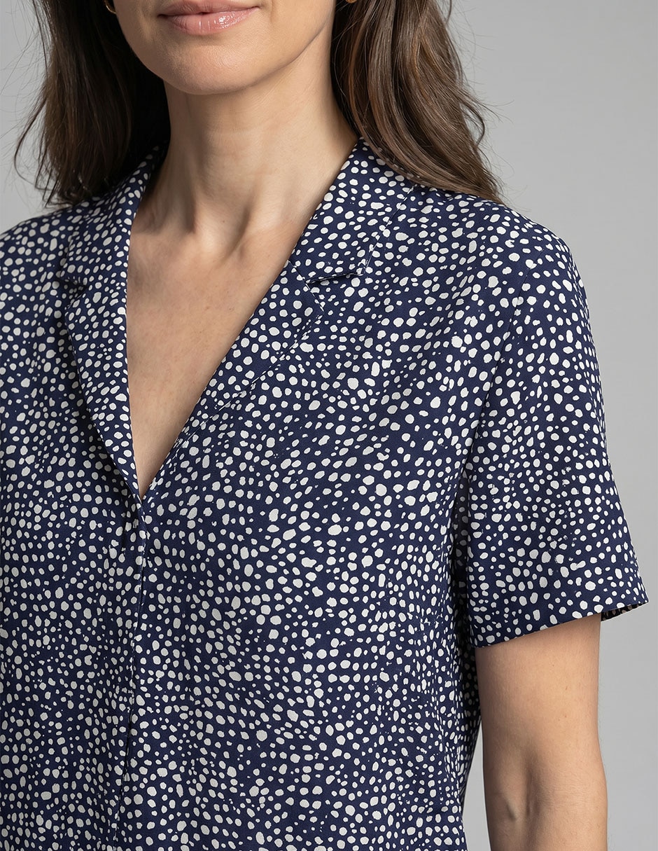 Playera manga corta cuello v mujer 2