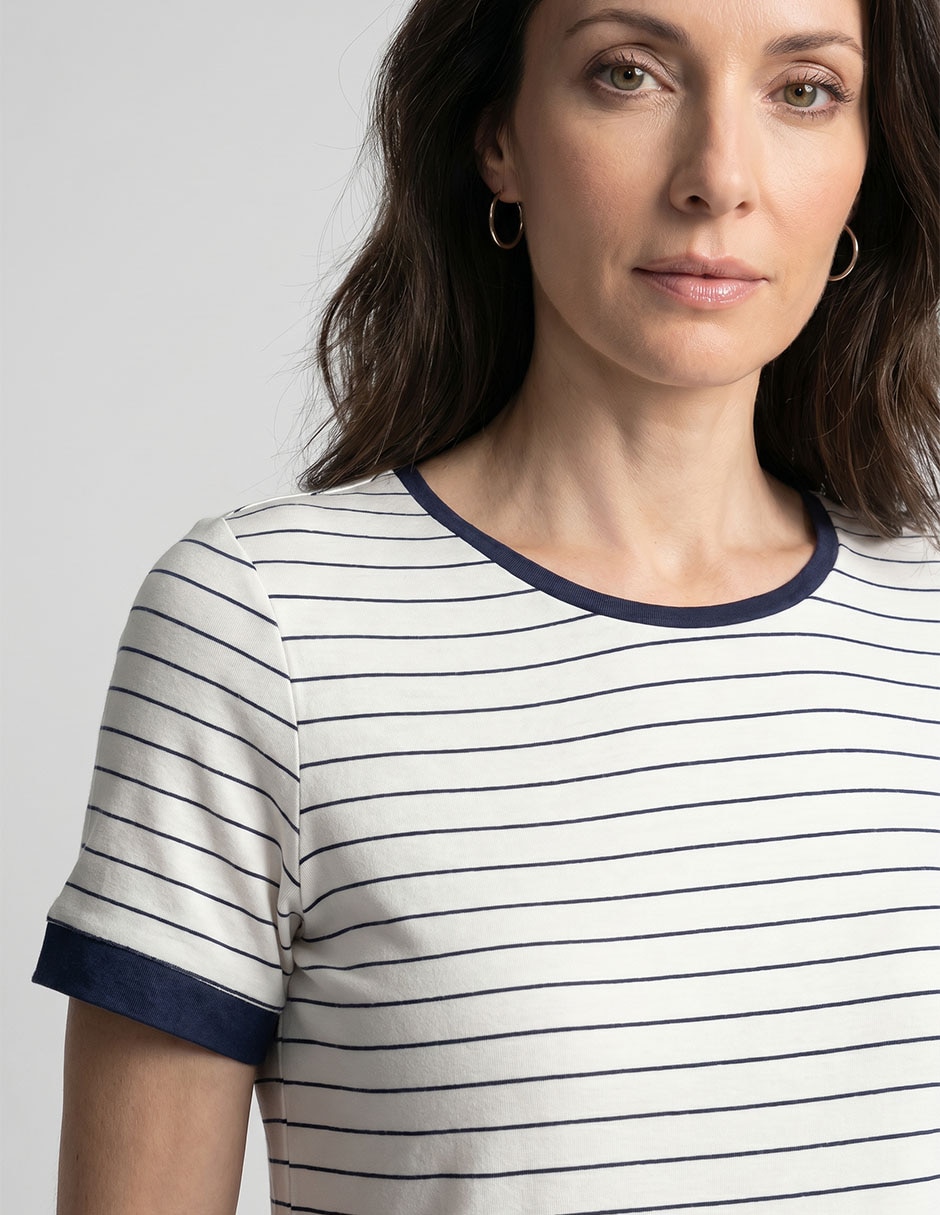 Playera manga corta cuello redondo mujer 2