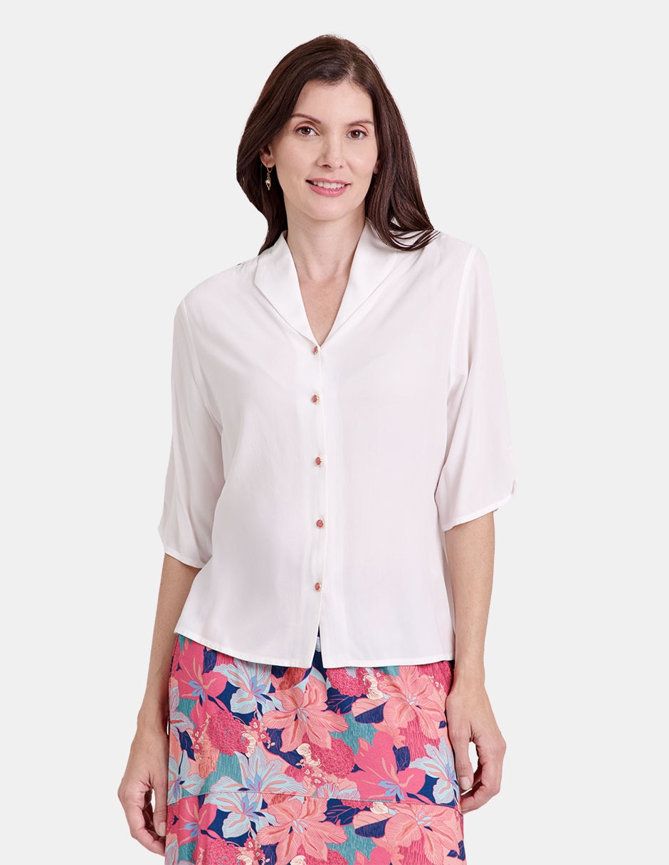 Blusa manga al codo para mujer Blusa manga al codo para mujer