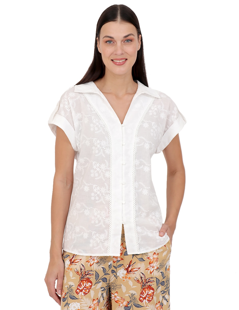 Blusa manga corta para mujer Blusa manga corta para mujer