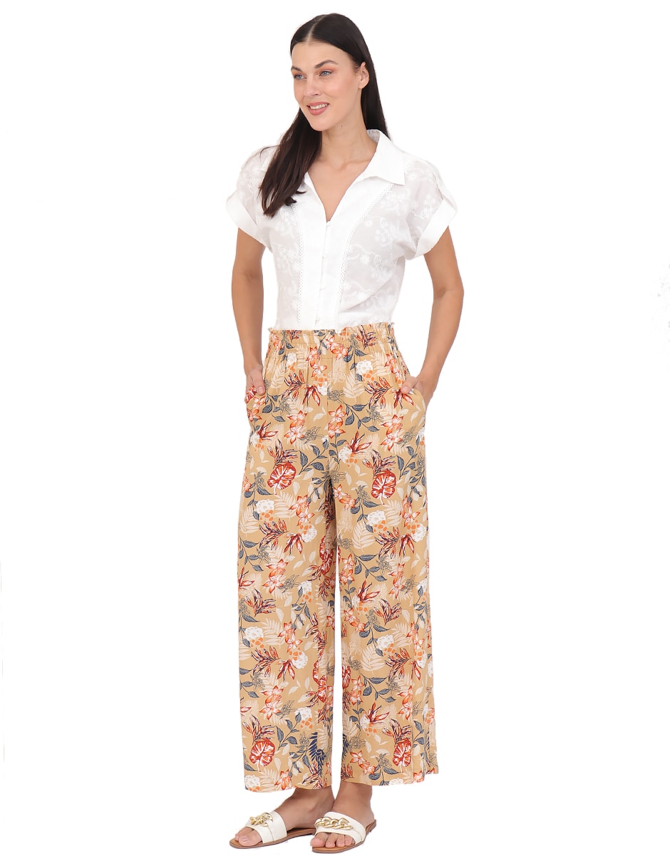 Pantalón duplan wide leg para mujer