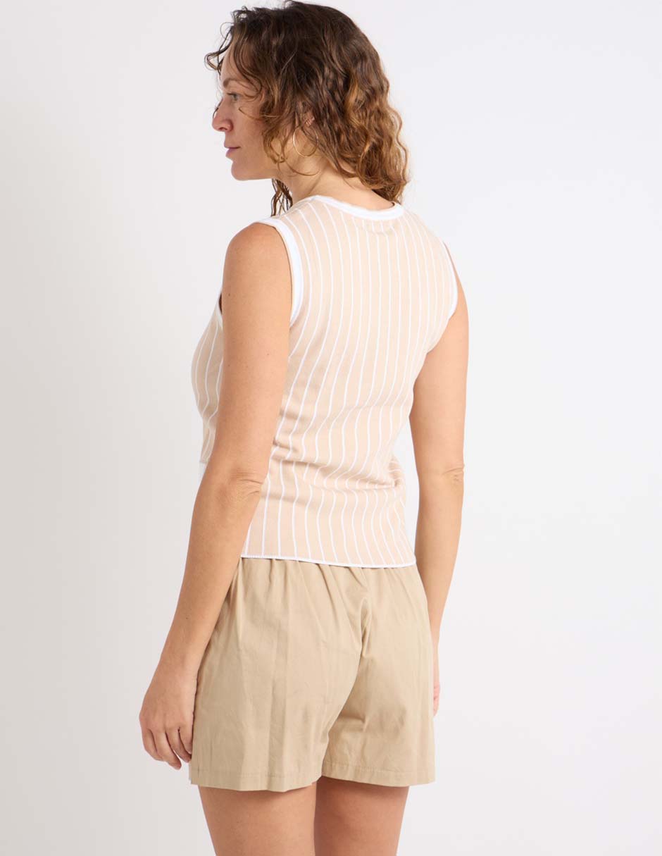 Chaleco de algodón para mujer
