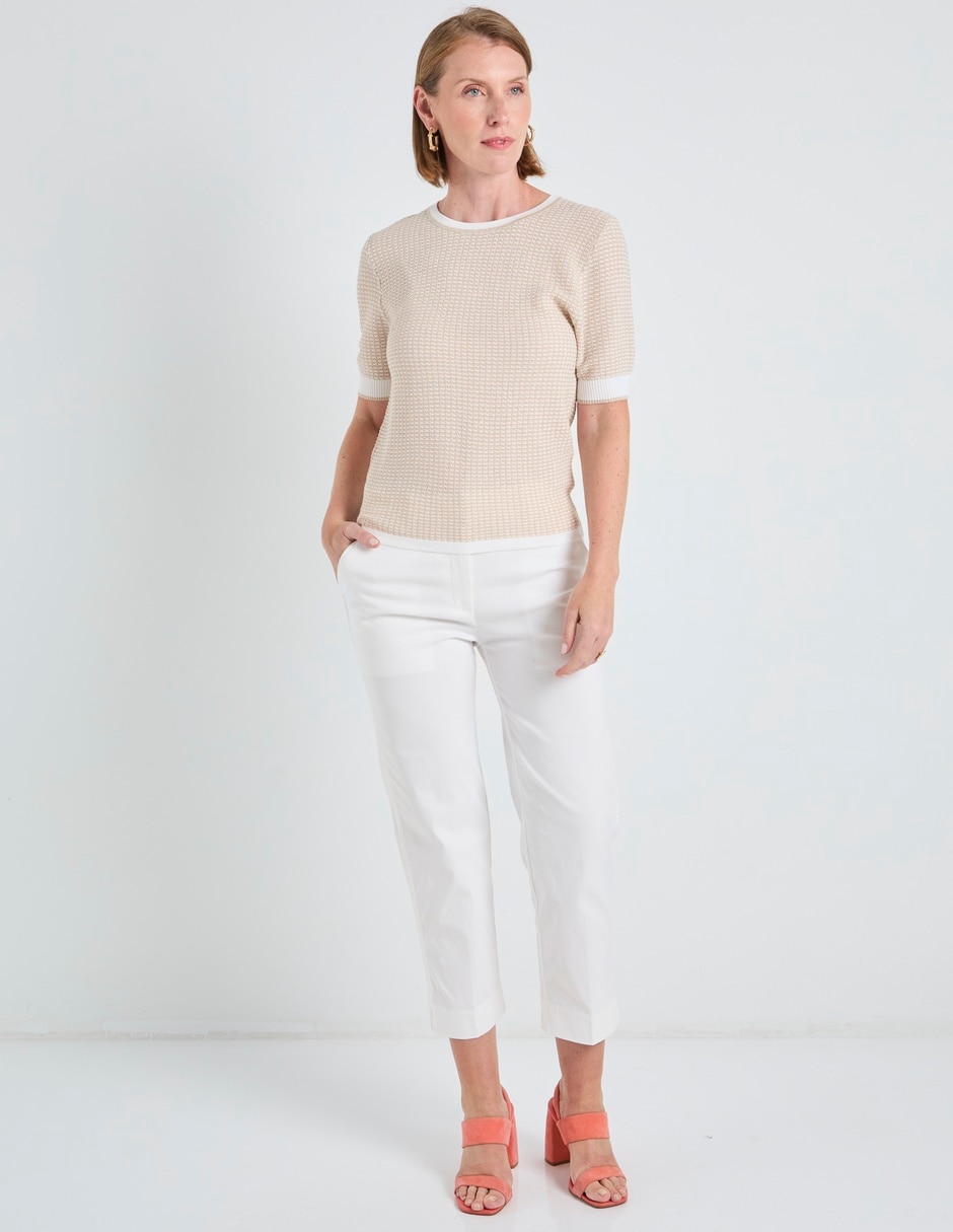 Suéter cuello redondo para mujer 3