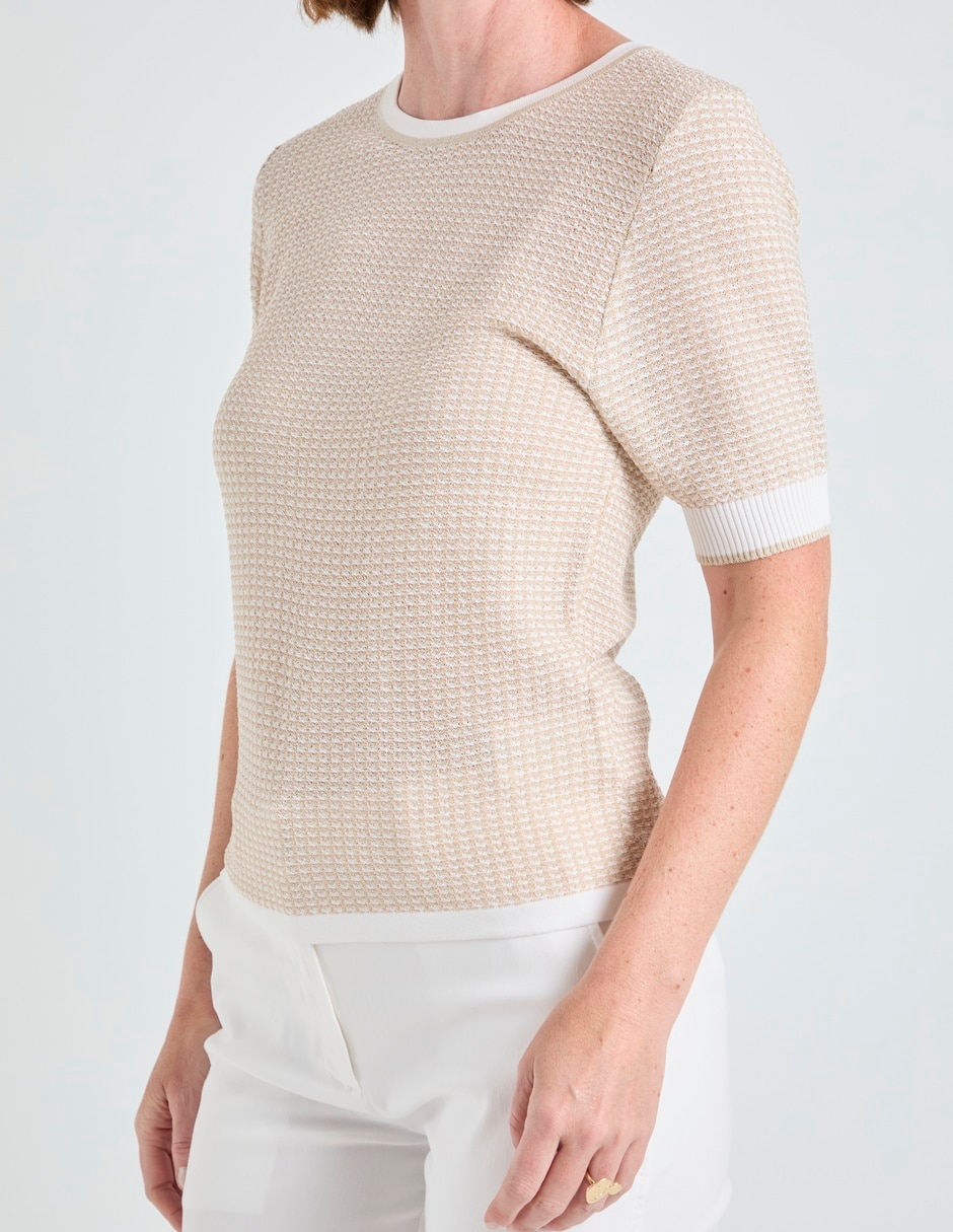 Suéter cuello redondo para mujer 4