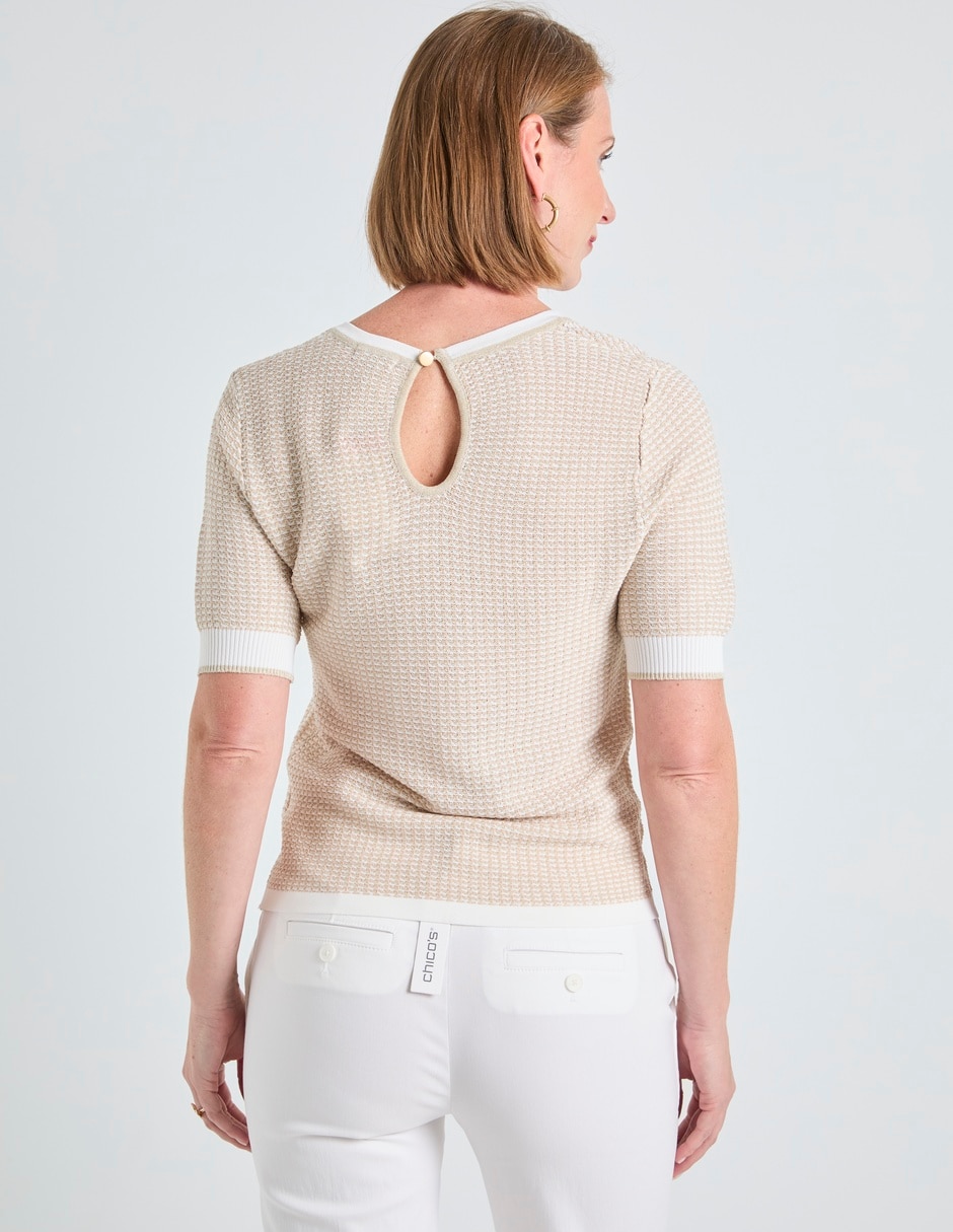 Suéter cuello redondo para mujer 6