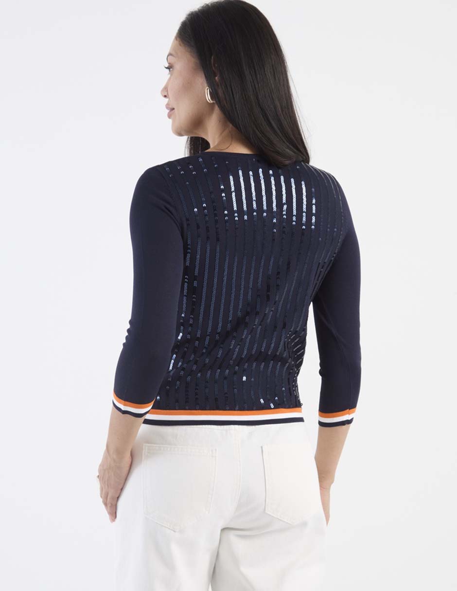Suéter cuello redondo para mujer 2
