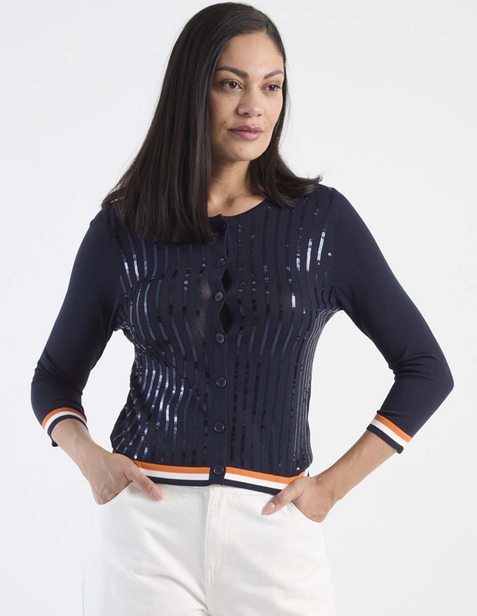 Suéter cuello redondo para mujer