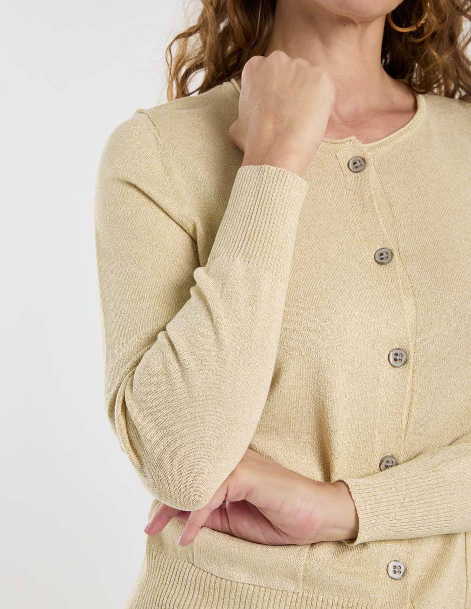 Suéter cuello con botón para mujer 9