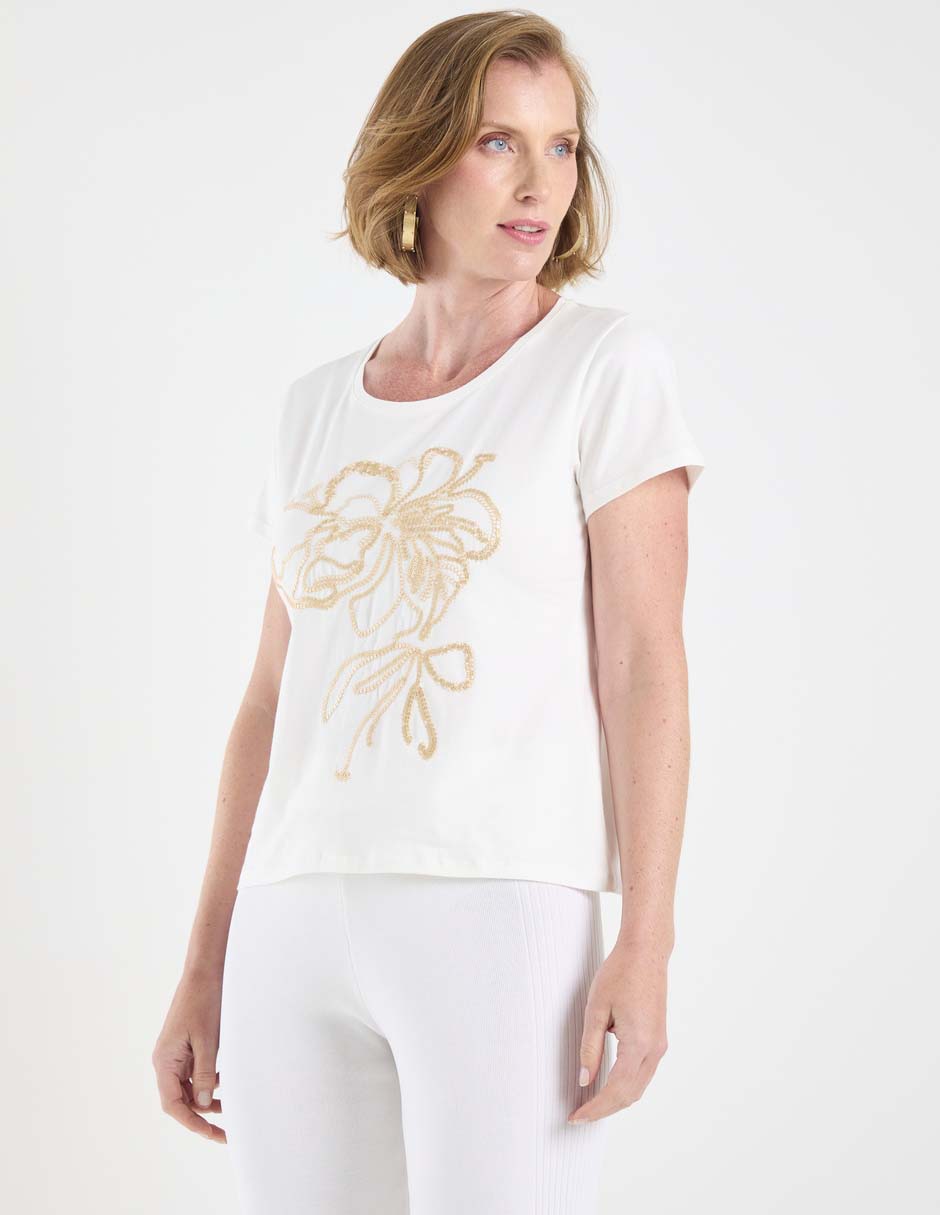 Blusa manga corta para mujer 3