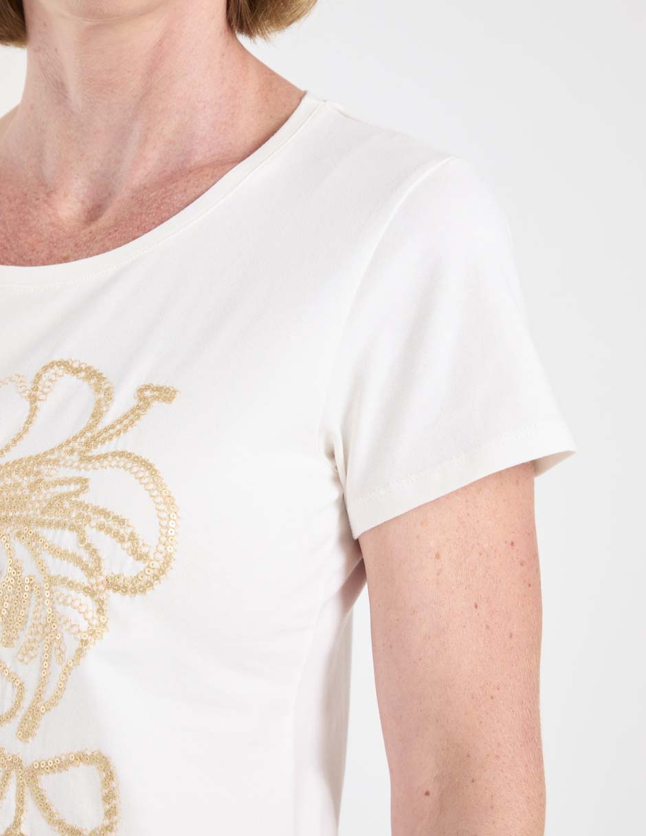 Blusa manga corta para mujer 5