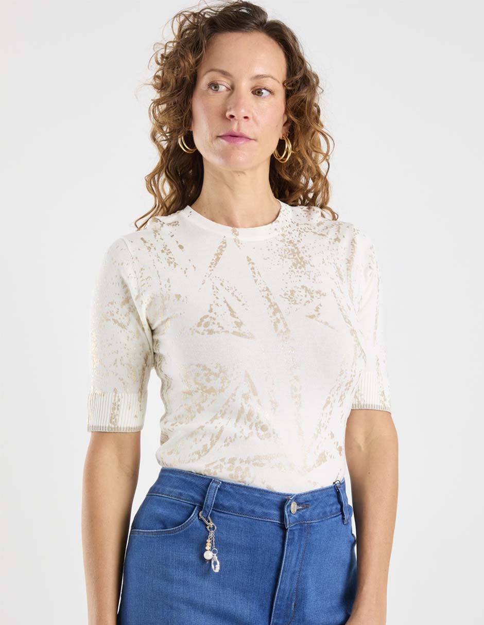 Suéter cuello redondo para mujer 6