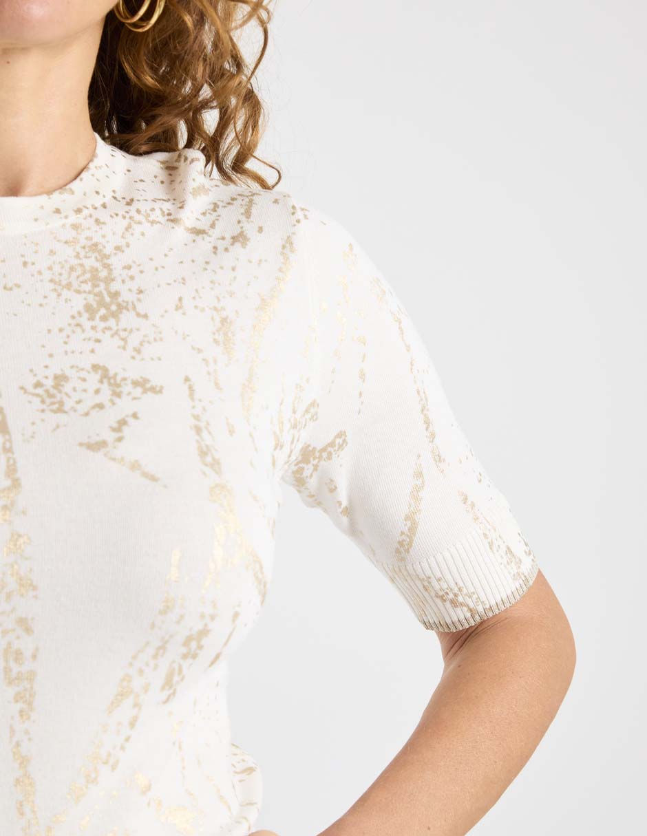Suéter cuello redondo para mujer 4