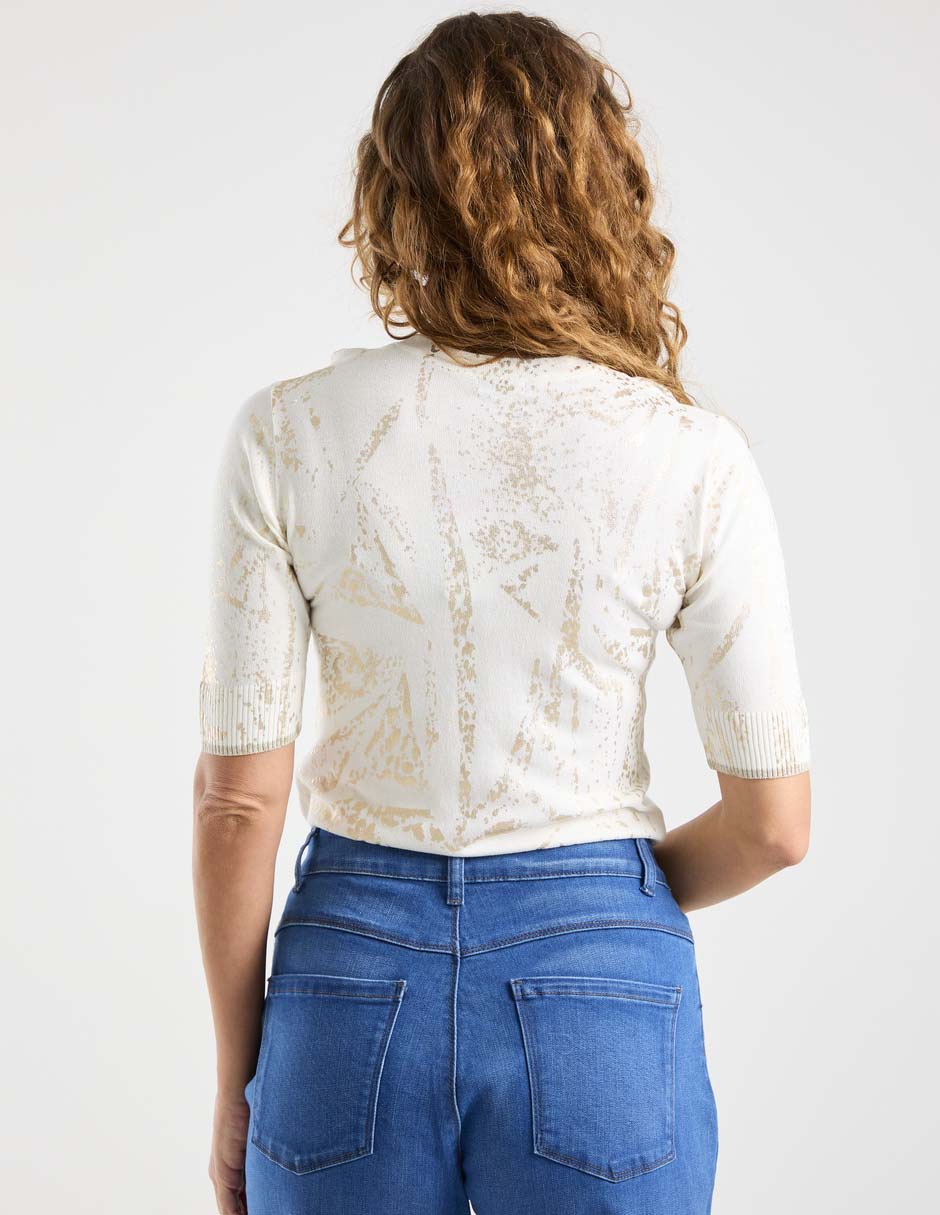 Suéter cuello redondo para mujer 7