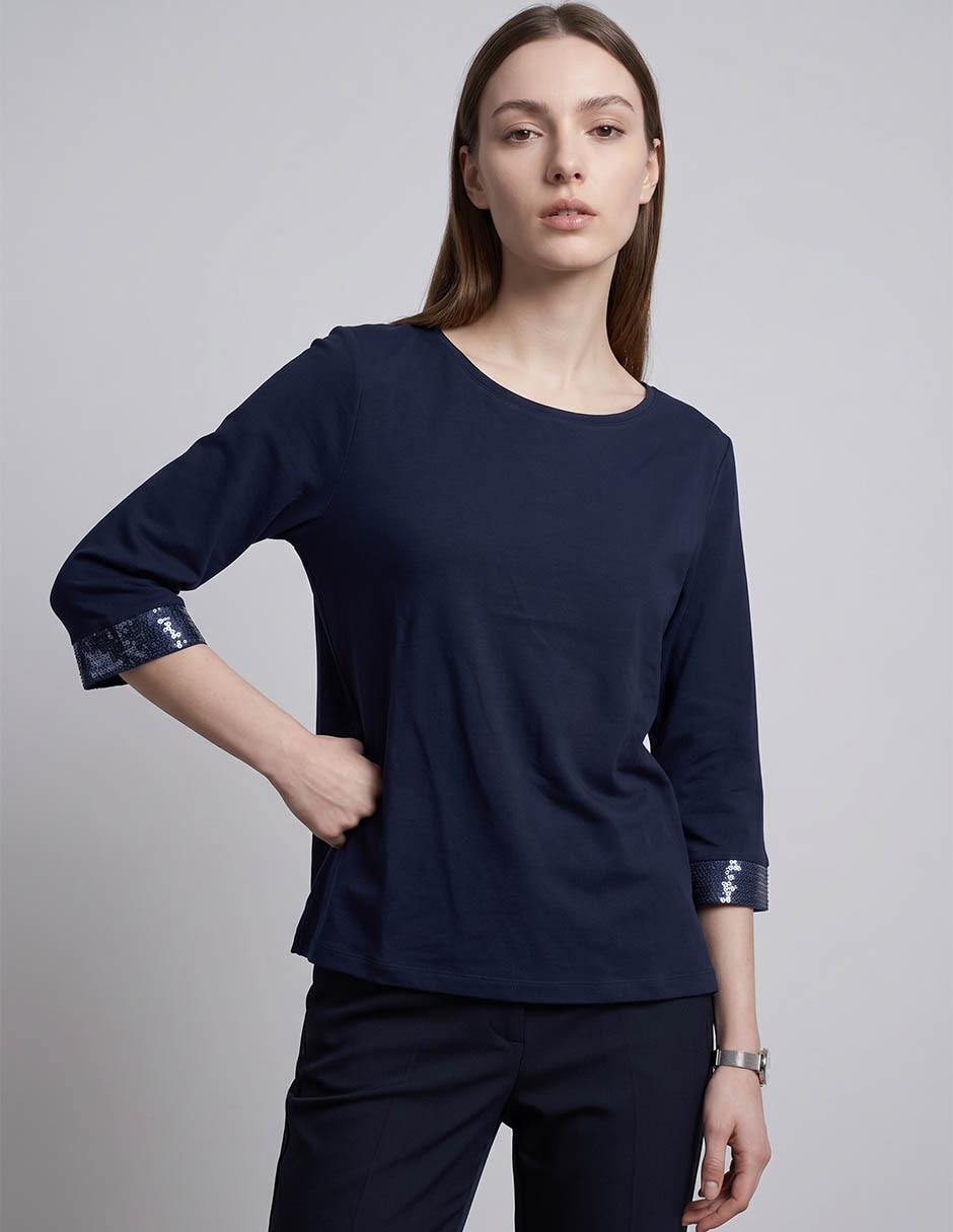 Blusa manga 3/4 para mujer Blusa manga 3/4 para mujer