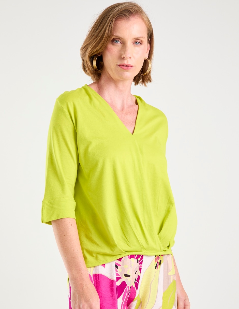 Blusa manga al codo para mujer 2