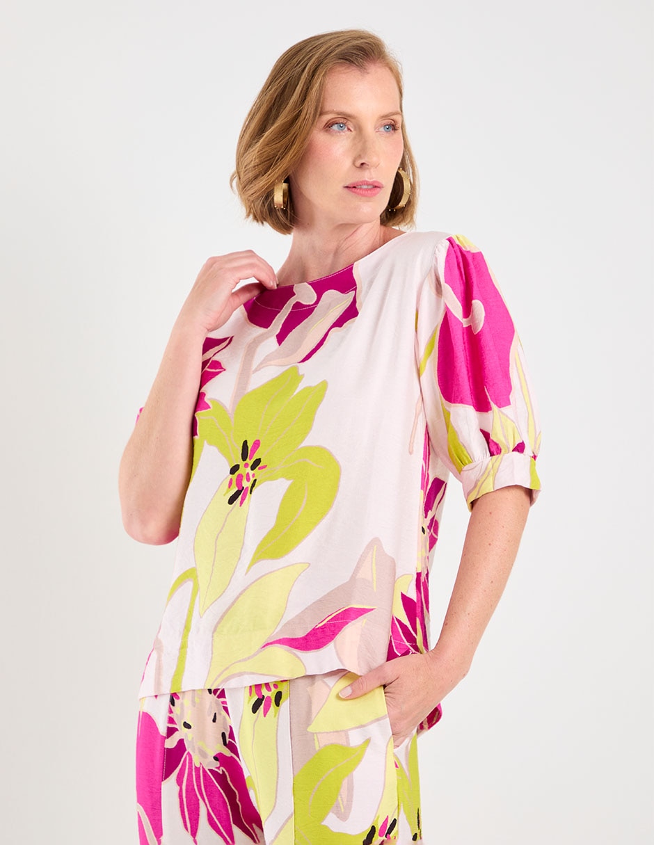 Blusa manga al codo para mujer 2
