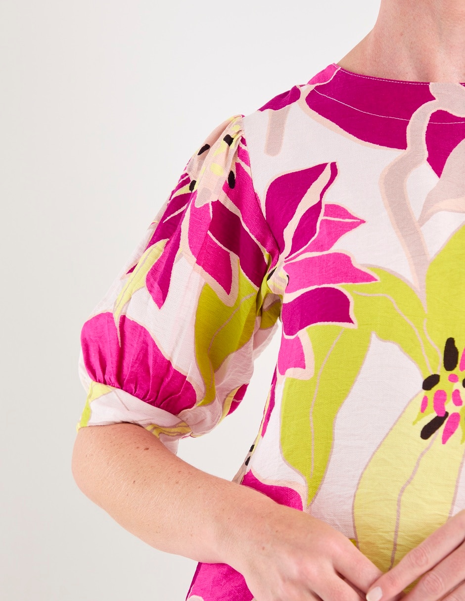 Blusa manga al codo para mujer 5