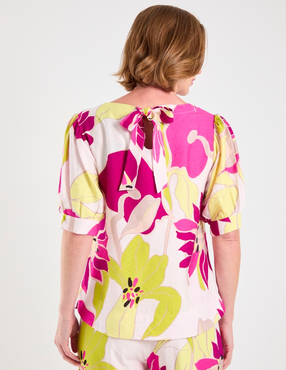 Blusa manga al codo para mujer 6