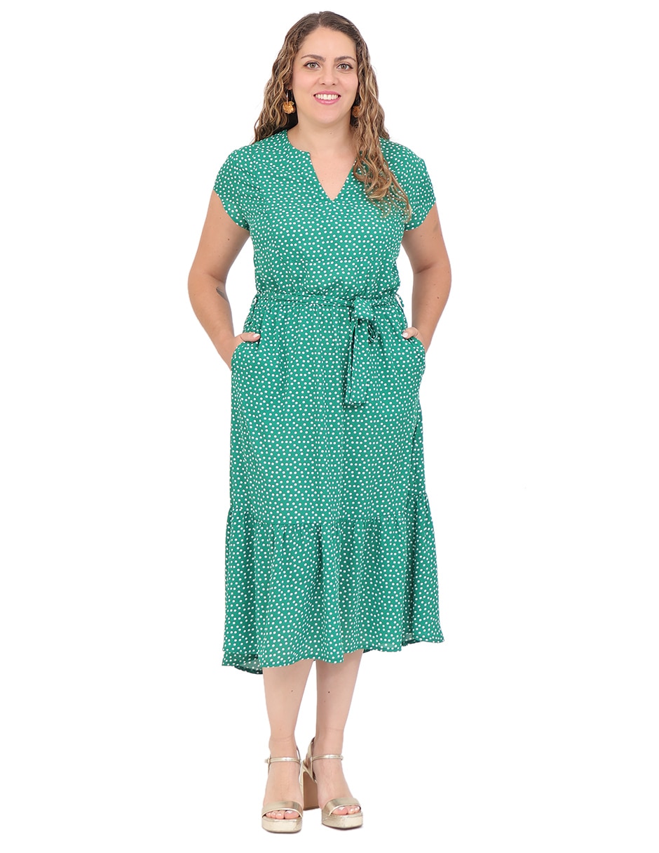 Vestido midi casual para mujer Vestido midi casual para mujer