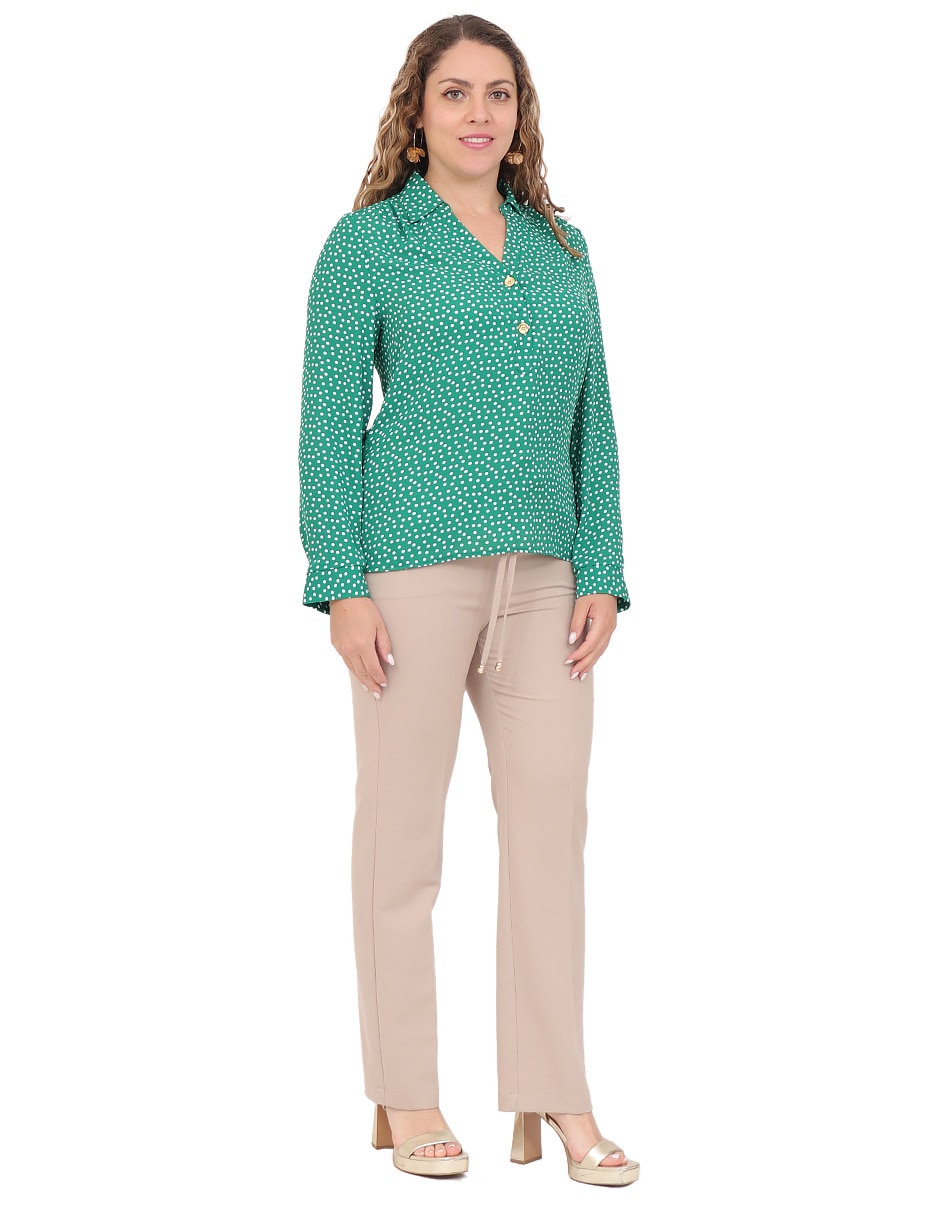 Blusa manga larga para mujer 6