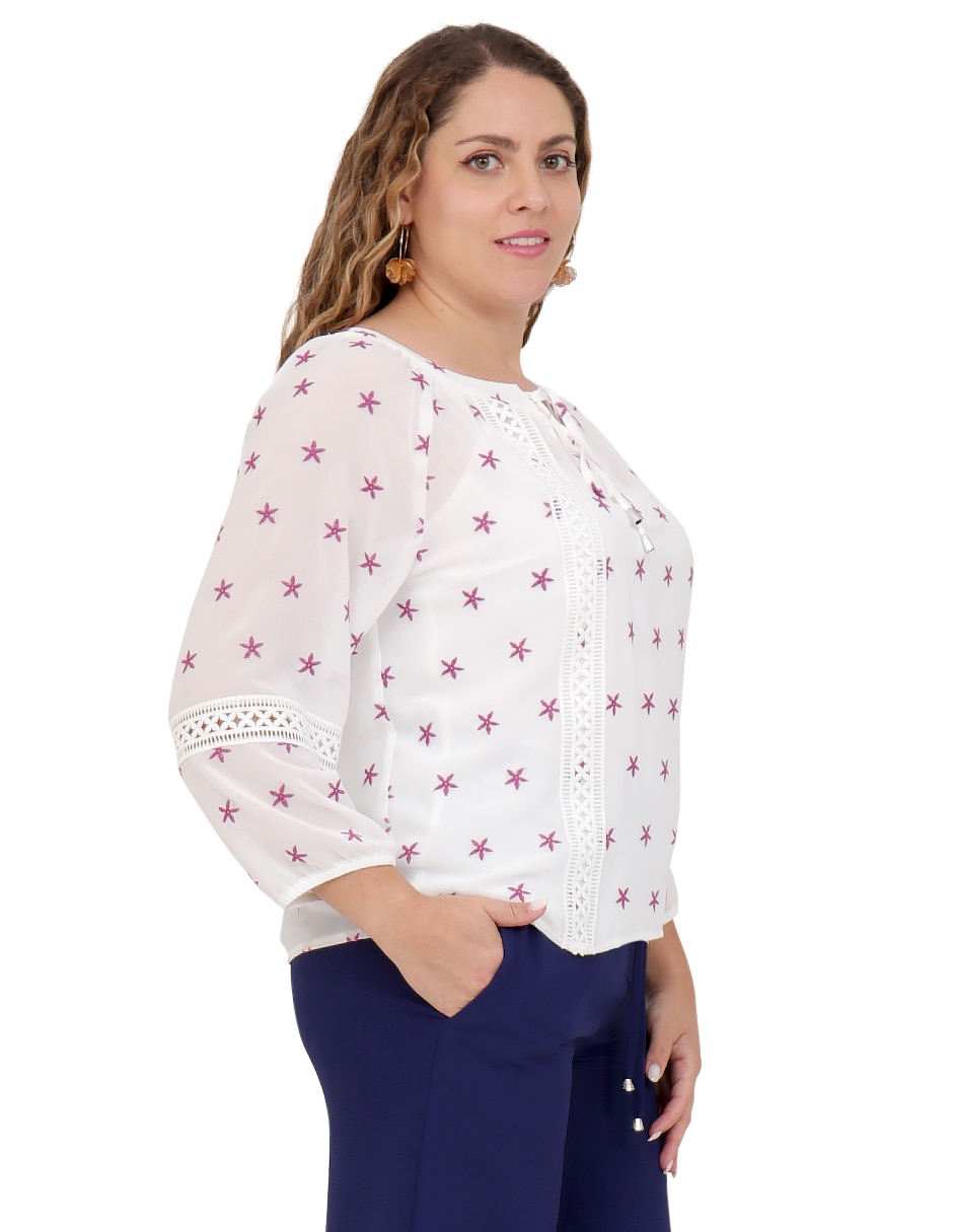 Blusa manga 3/4 para mujer 3