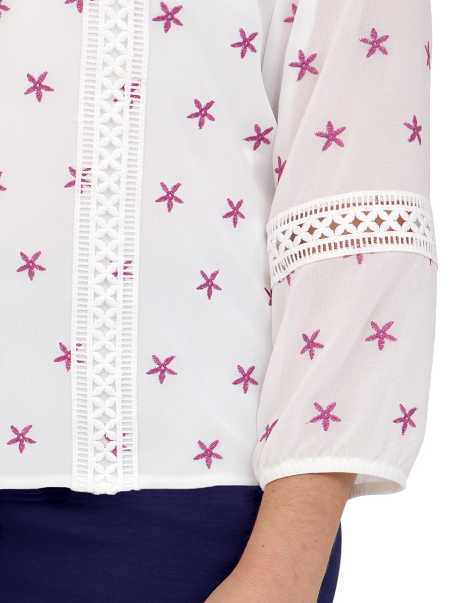 Blusa manga 3/4 para mujer 4