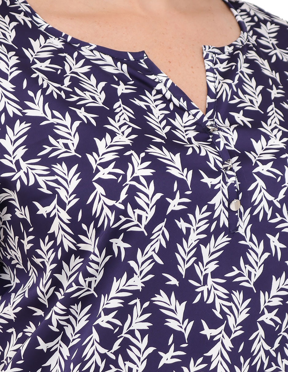 Blusa manga corta para mujer 4