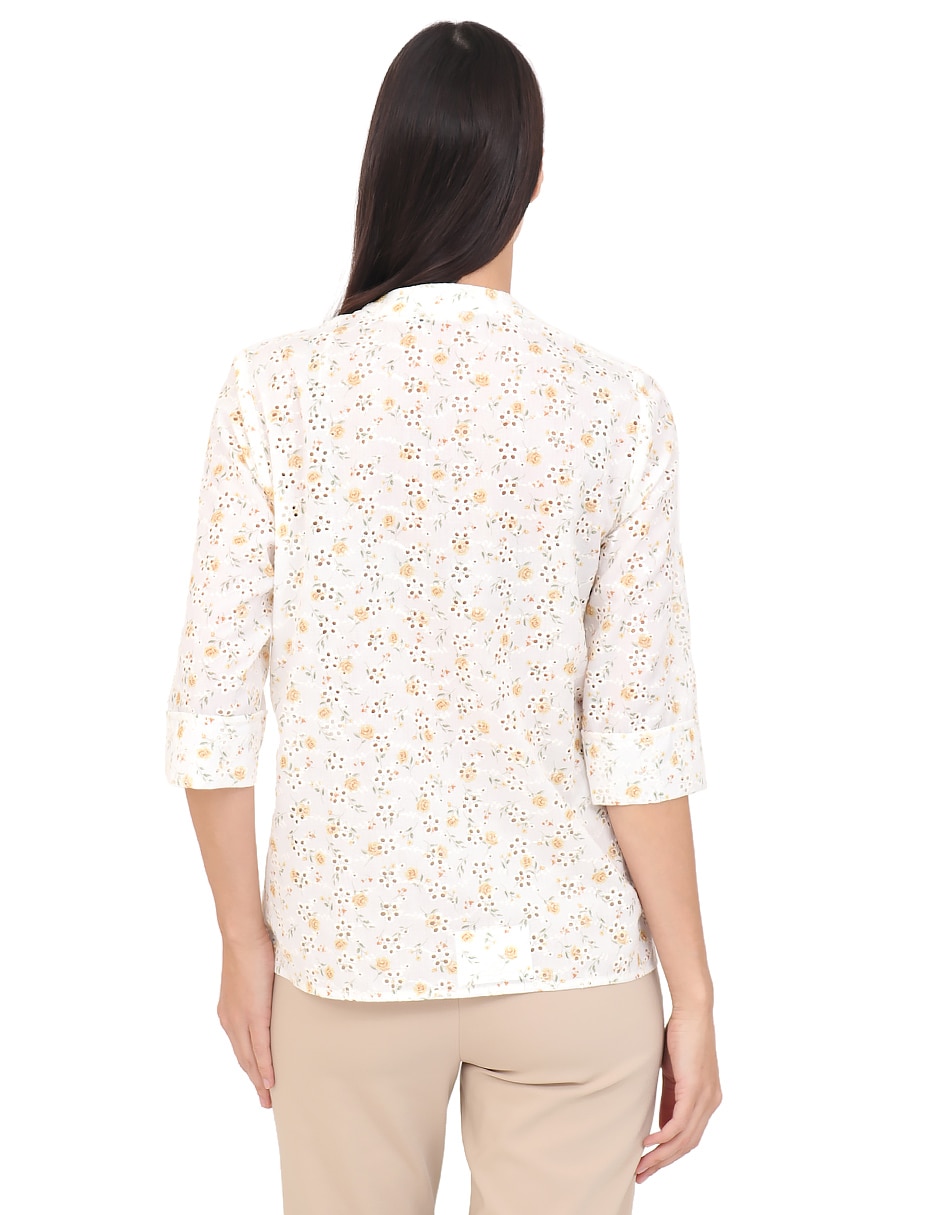 Blusa duplan manga 3/4 para mujer