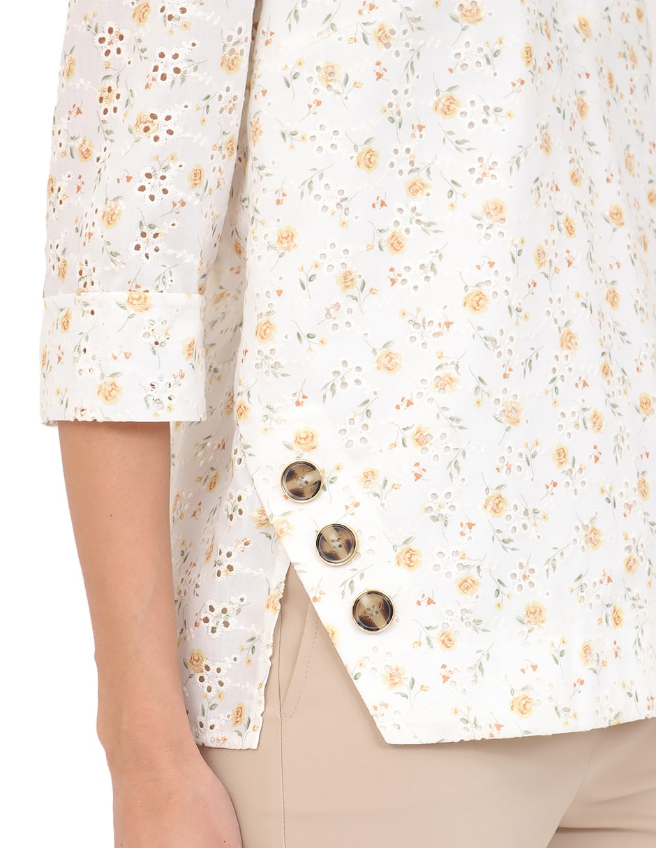 Blusa duplan manga 3/4 para mujer