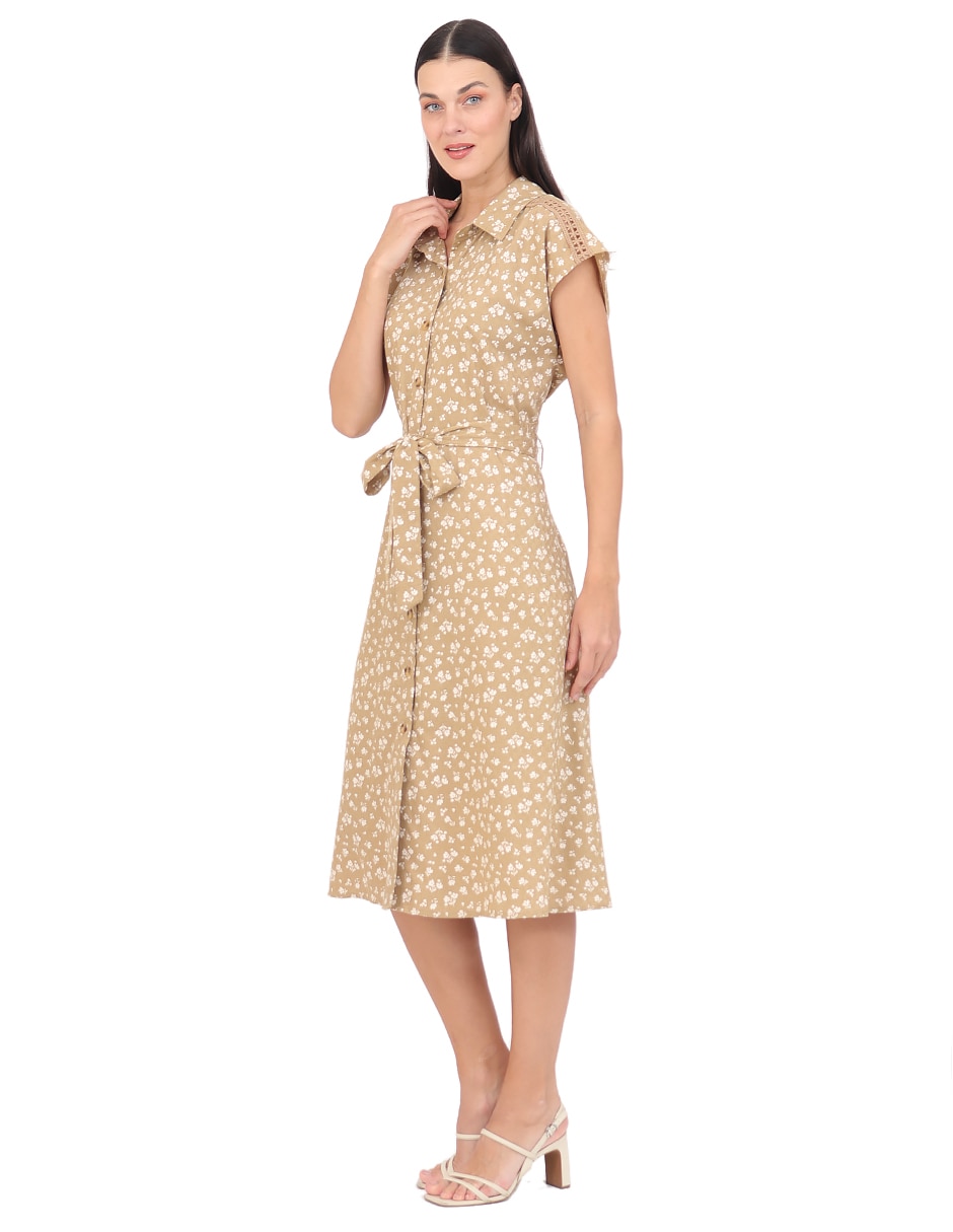 Vestido midi casual duplan para mujer