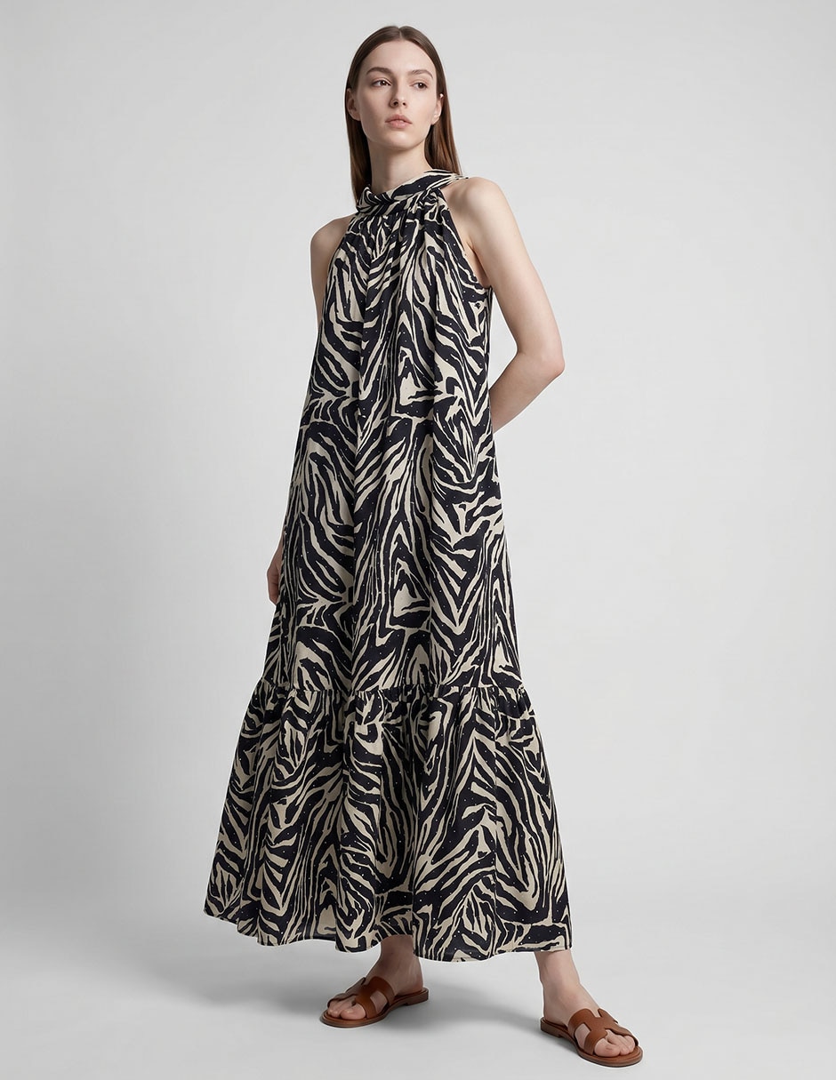 Vestido largo casual Lorenza Blau para mujer