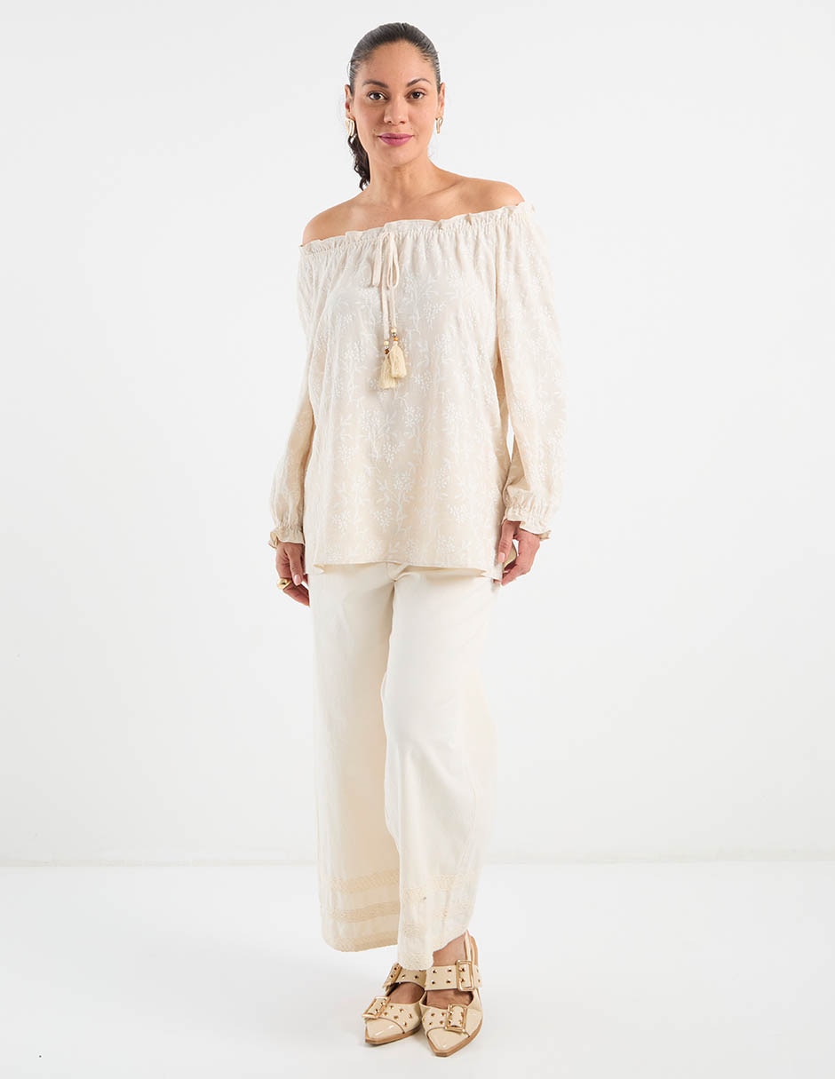 Blusa manga larga para mujer 8