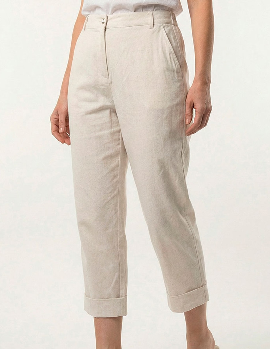Pantalón capri amplio para mujer 8