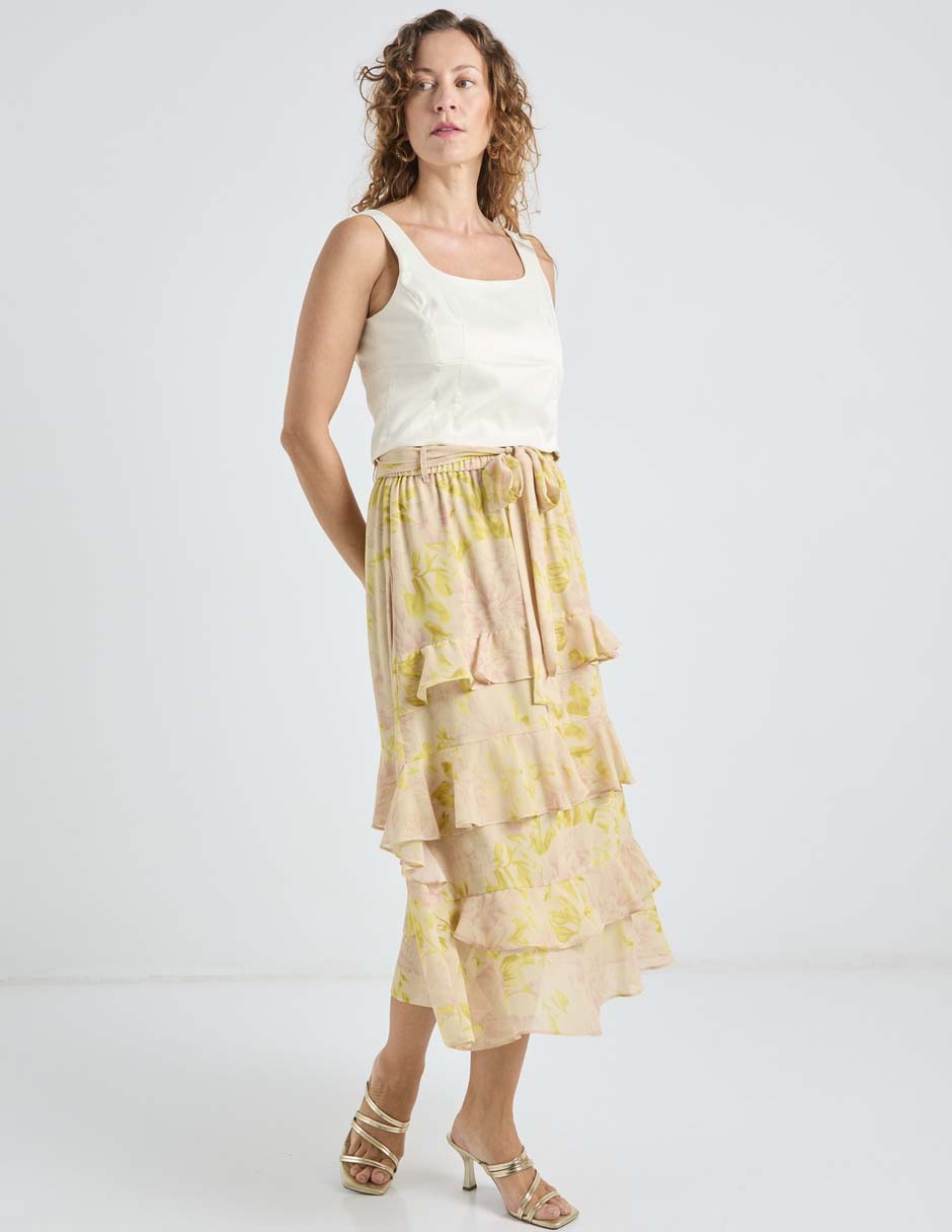 Falda midi SALSA a la cintura 5